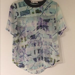 Sheer Floral Top